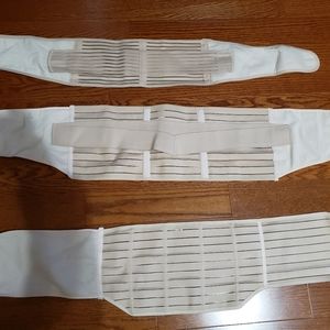3 part postpartum waist training belt.
